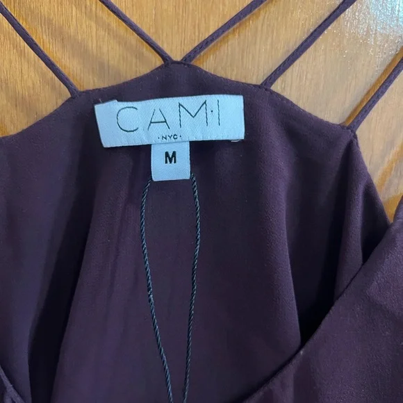 CAMI. NYC purple . Fringe Women's Top - Picture 3 of 5